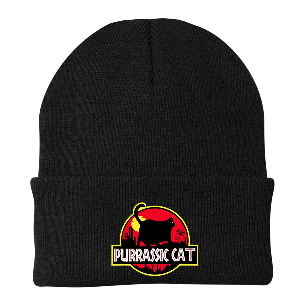 Purrassic Cat Chonk Oh Lawd For Cat Dad Cat Beanie