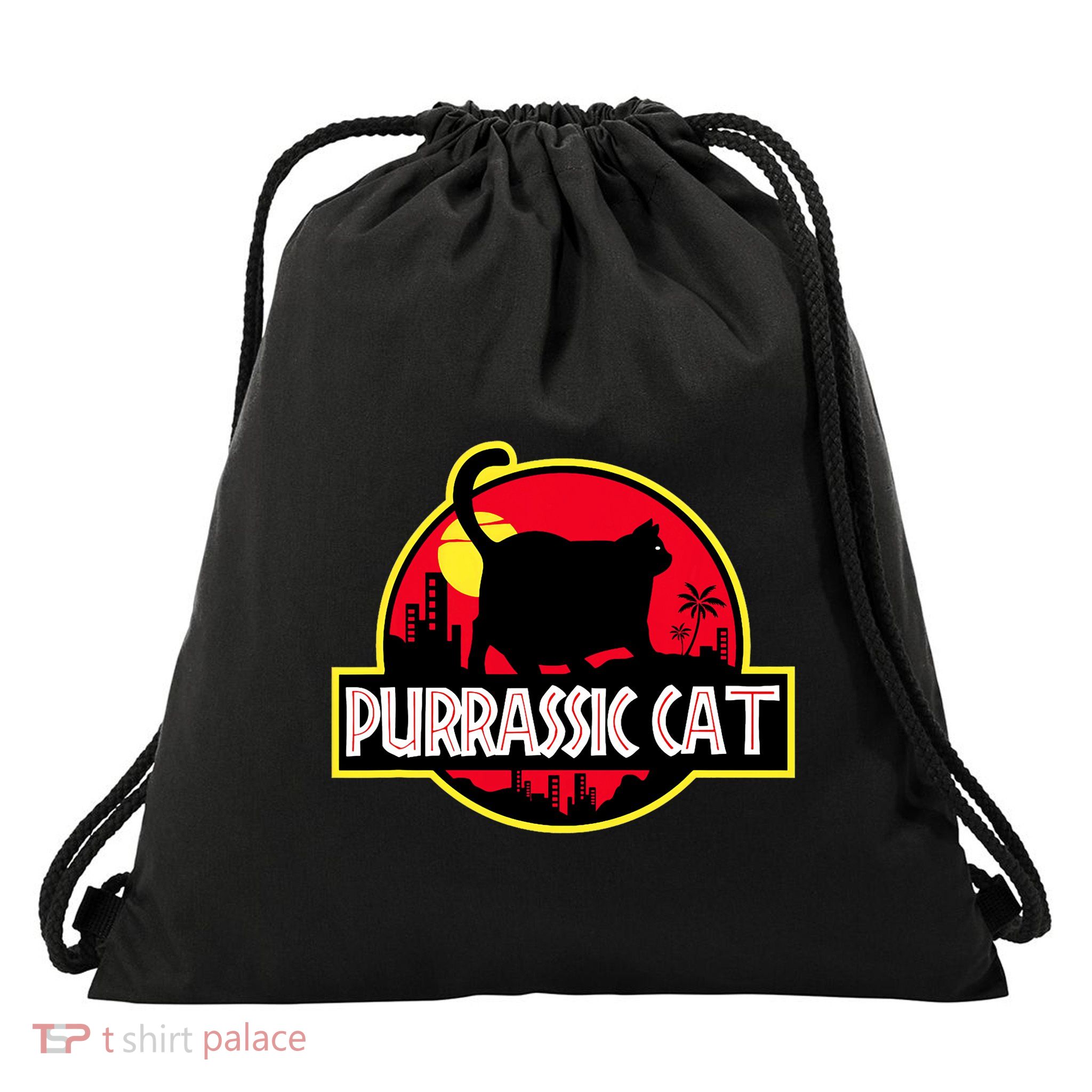 Purrassic Cat Chonk Oh Lawd For Cat Dad Cat Drawstring Bag