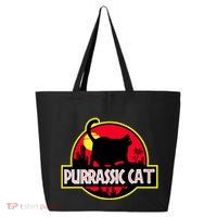 Purrassic Cat Chonk Oh Lawd For Cat Dad Cat 25L Jumbo Tote