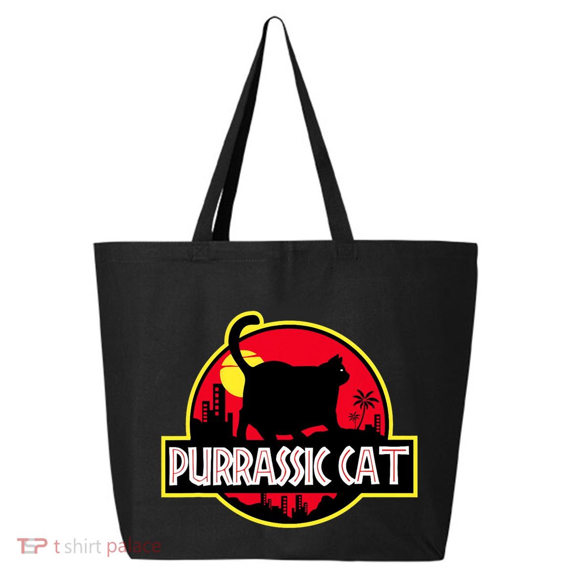 Purrassic Cat Chonk Oh Lawd For Cat Dad Cat 25L Jumbo Tote