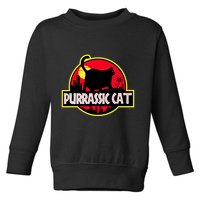 Purrassic Cat Chonk Oh Lawd For Cat Dad Cat Toddler Sweatshirt