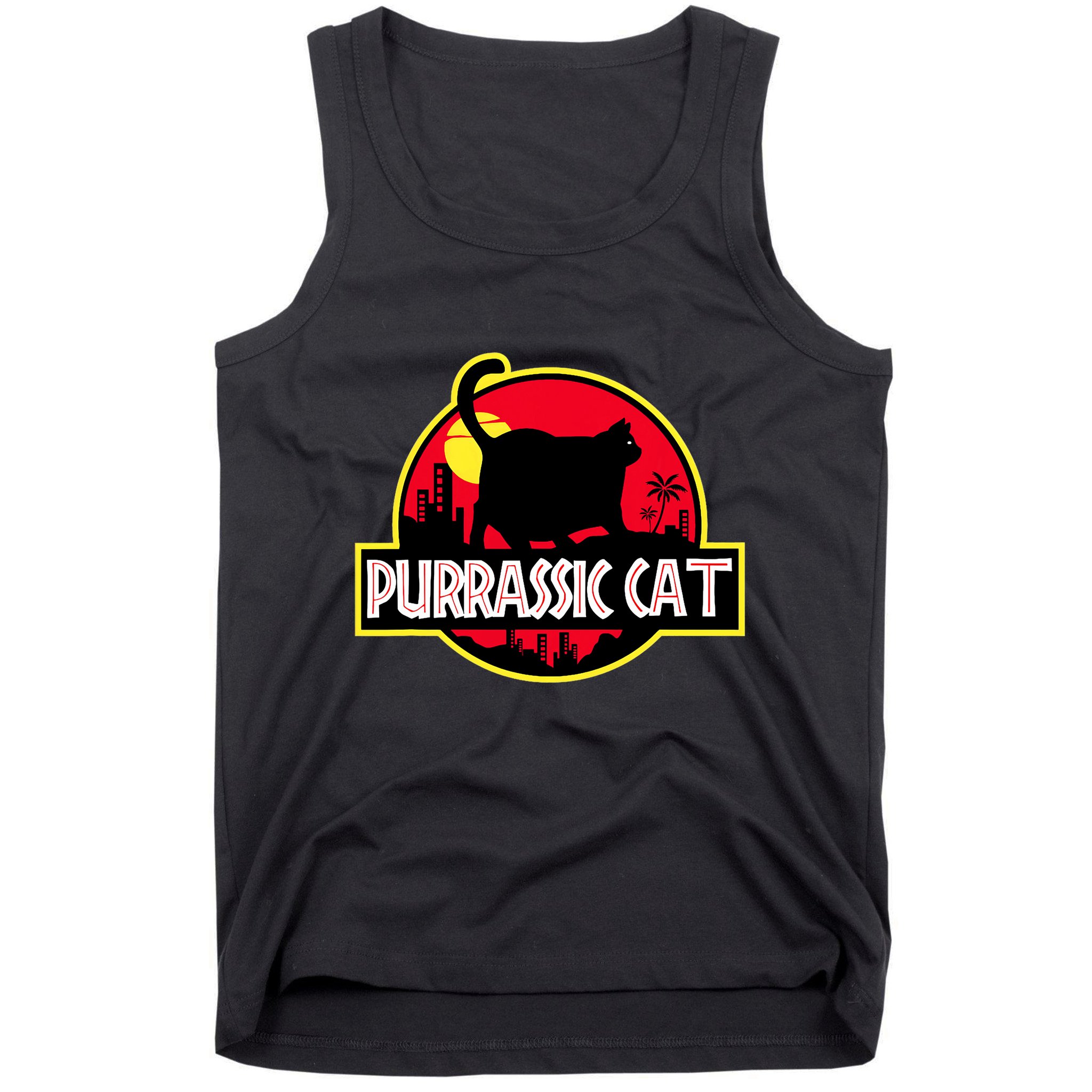 Purrassic Cat Chonk Oh Lawd For Cat Dad Cat Tank Top