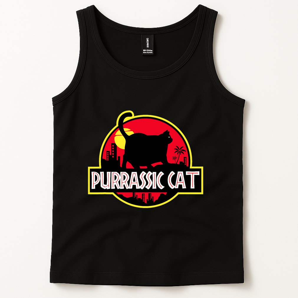 Purrassic Cat Chonk Oh Lawd For Cat Dad Cat Tank Top