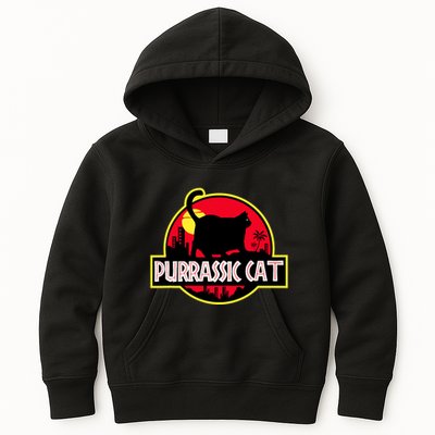Purrassic Cat Chonk Oh Lawd For Cat Dad Cat Kids Hoodie