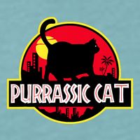 Purrassic Cat Chonk Oh Lawd For Cat Dad Cat Sueded Cloud Jersey T-Shirt