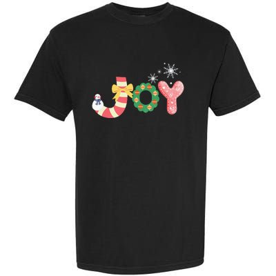 Personalized Christmas Christmas Reindeer Christmas Joytoddlercrew Neck Pul Garment-Dyed Heavyweight T-Shirt