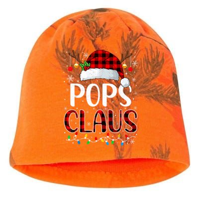 Pops Claus Christmas Lights Matching Family Xmas Pajama Kati - Camo Knit Beanie