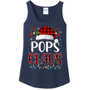 Pops Claus Christmas Lights Matching Family Xmas Pajama Ladies Essential Tank