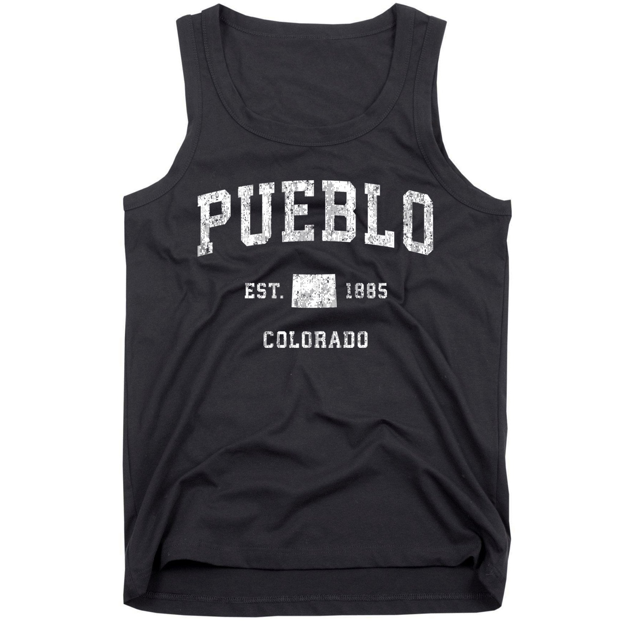 Pueblo Colorado Co Vintage Athletic Sports Tank Top