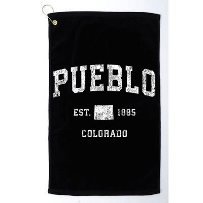 Pueblo Colorado Co Vintage Athletic Sports Golf Towel