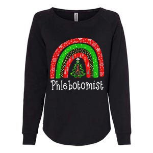 Phlebotomist Christmas Cute Rainbow Stethoscope Tree Xmas Gift Womens California Wash Sweatshirt