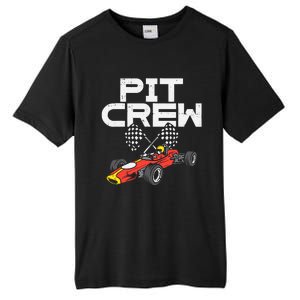 Pit Crew Checkered Flag Race Car Driver Racing Racer Gift Tall Fusion ChromaSoft Performance T-Shirt