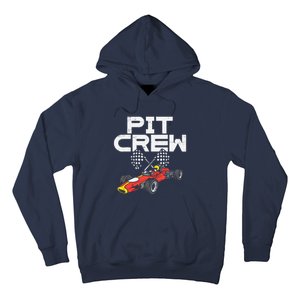 Pit Crew Checkered Flag Race Car Driver Racing Racer Gift Hoodie