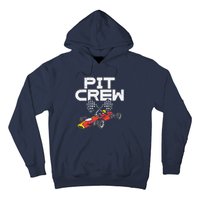 Pit Crew Checkered Flag Race Car Driver Racing Racer Gift Hoodie