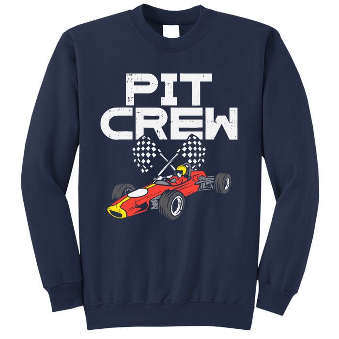 Pit Crew Checkered Flag Race Car Driver Racing Racer Gift Sweatshirt