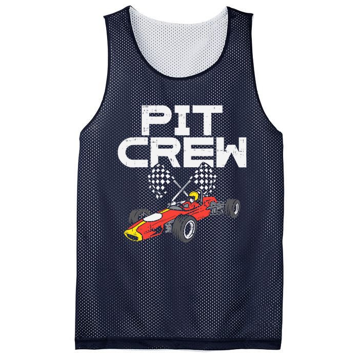 Pit Crew Checkered Flag Race Car Driver Racing Racer Gift Mesh Reversible Basketball Jersey Tank