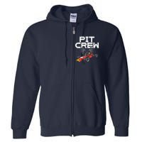 Pit Crew Checkered Flag Race Car Driver Racing Racer Gift Full Zip Hoodie