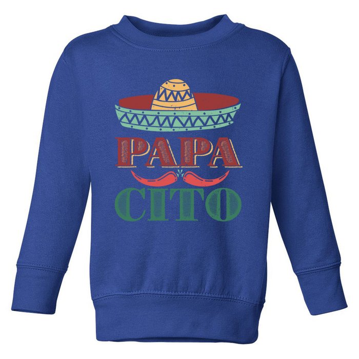 Papa Cito Cinco De Mayo Sombrero Hat Mexican Father Fiesta Gift Toddler Sweatshirt