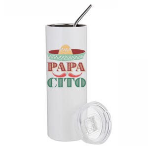 Papa Cito Cinco De Mayo Sombrero Hat Mexican Father Fiesta Gift Stainless Steel Tumbler