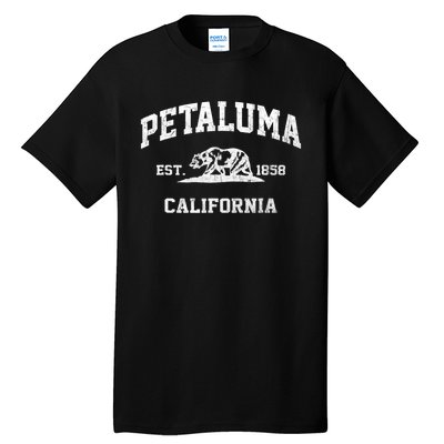 Petaluma California CA vintage state Athletic style Tall T-Shirt