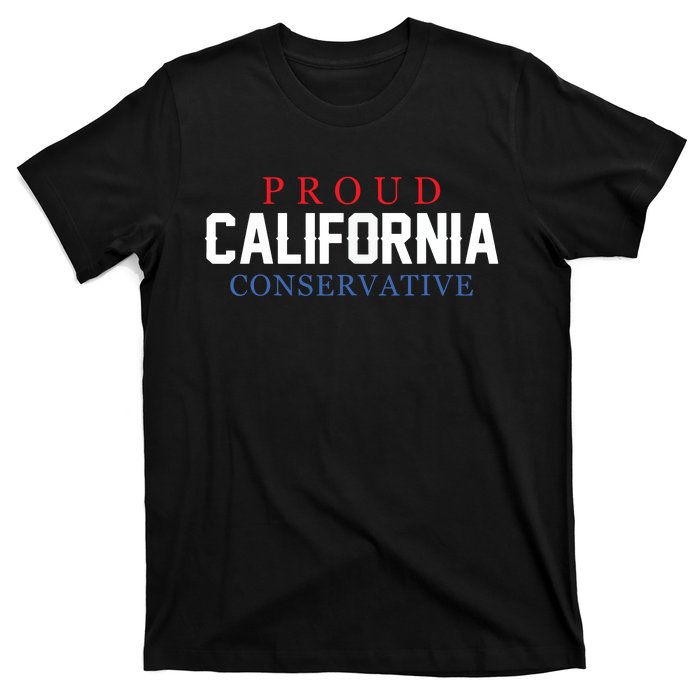 Proud California Conservative Republican Usa T-Shirt