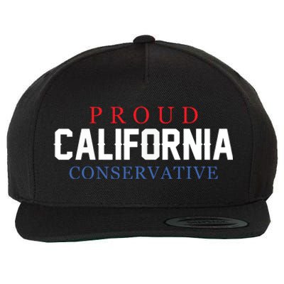 Proud California Conservative Republican Usa Wool Snapback Cap