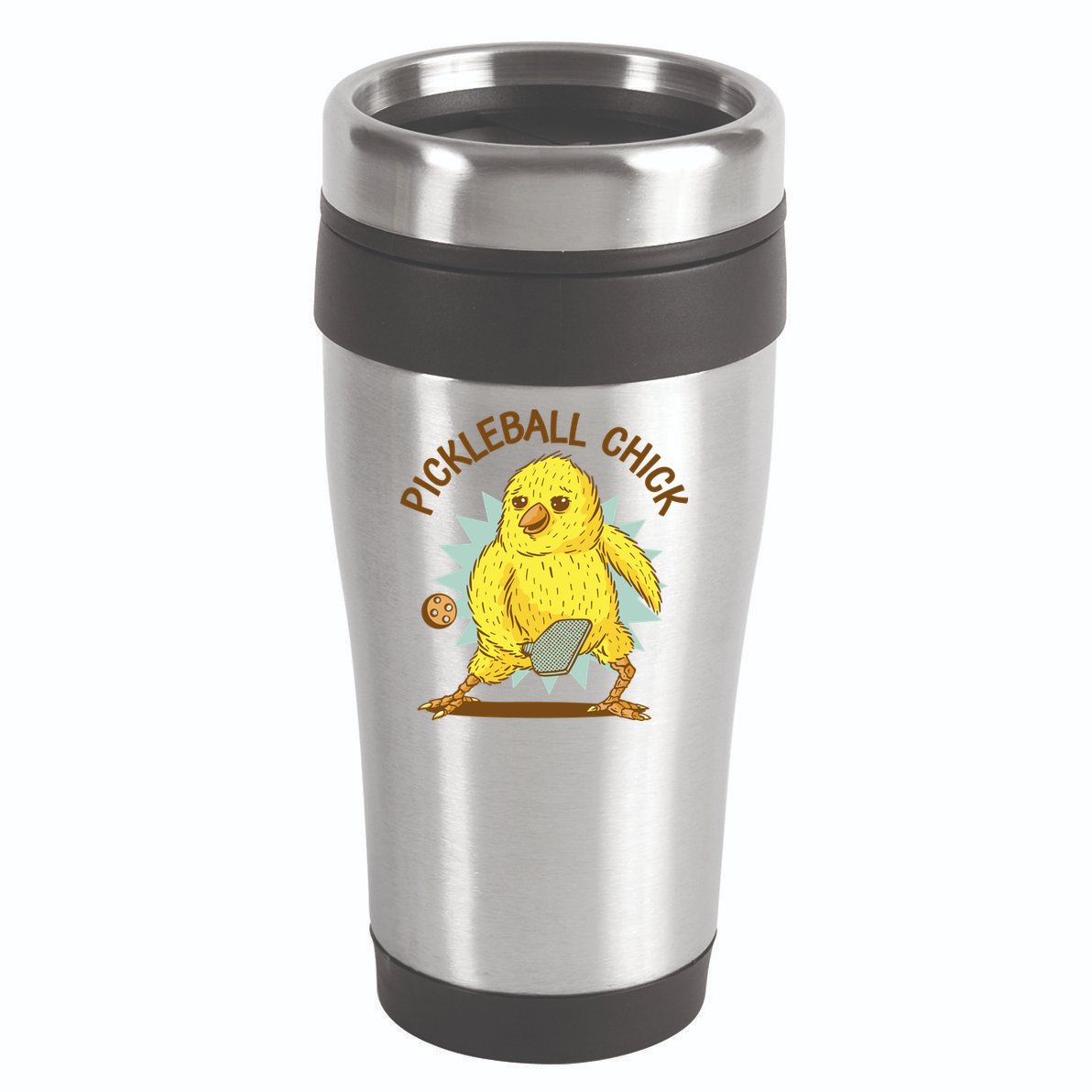 Pickleball Chick Cute Sport 16oz Travel Tumbler