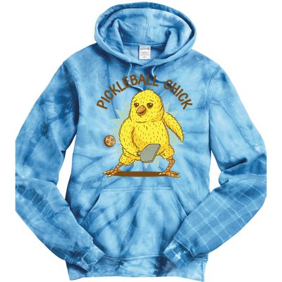 Pickleball Chick Cute Sport Tie Dye Hoodie