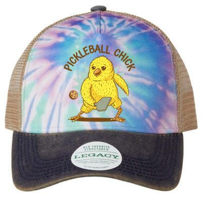 Pickleball Chick Cute Sport Legacy Tie Dye Trucker Hat