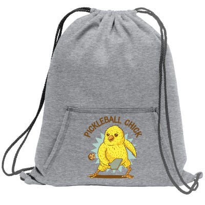 Pickleball Chick Cute Sport Sweatshirt Cinch Pack Bag