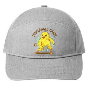 Pickleball Chick Cute Sport 7-Panel Snapback Hat