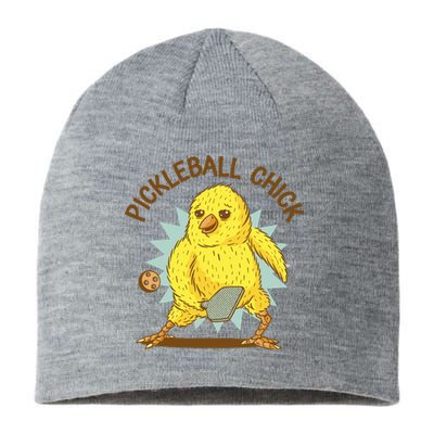 Pickleball Chick Cute Sport Sustainable Beanie