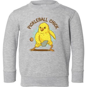 Pickleball Chick Cute Sport Toddler Sweatshirt