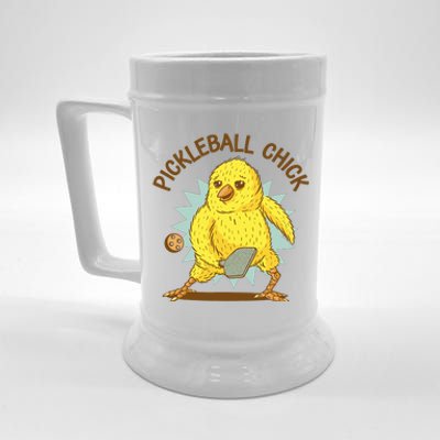 Pickleball Chick Cute Sport Beer Stein