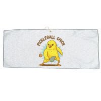 Pickleball Chick Cute Sport Large Microfiber Waffle Golf Towel