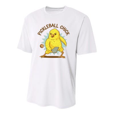 Pickleball Chick Cute Sport Youth Performance Sprint T-Shirt