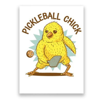 Pickleball Chick Cute Sport Poster