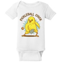 Pickleball Chick Cute Sport Baby Bodysuit