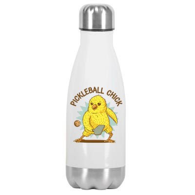 Pickleball Chick Cute Sport Stainless Steel Insulated Water Bottle