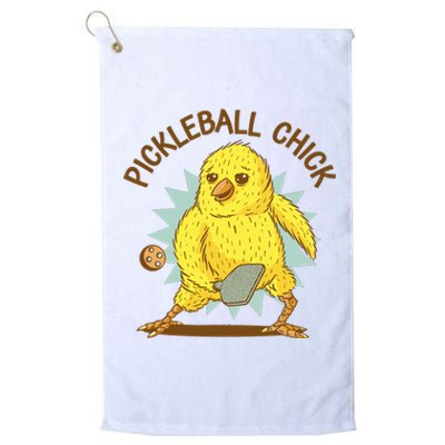 Pickleball Chick Cute Sport Platinum Collection Golf Towel