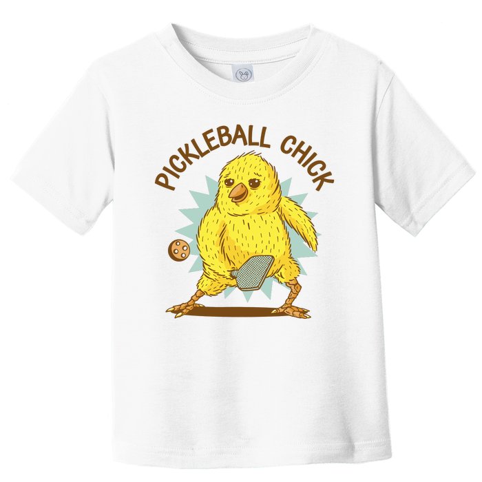 Pickleball Chick Cute Sport Toddler T-Shirt