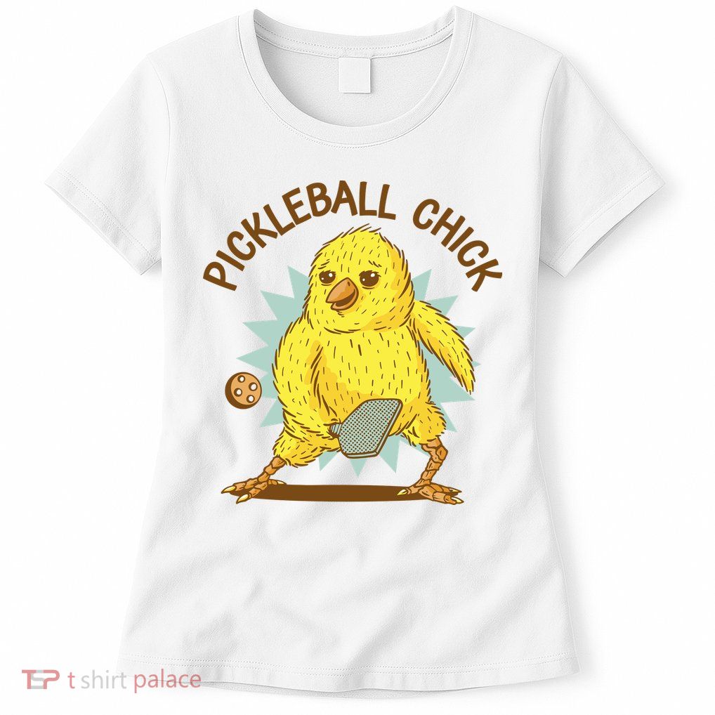 Pickleball Chick Cute Sport Womens T-Shirt