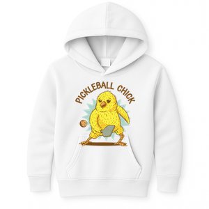 Pickleball Chick Cute Sport Kids Hoodie