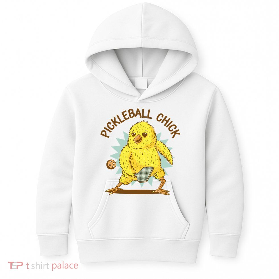 Pickleball Chick Cute Sport Kids Hoodie