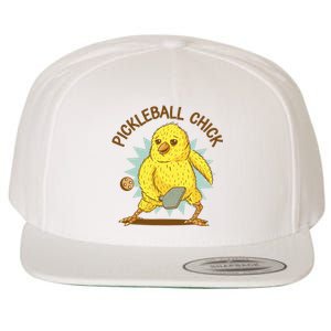 Pickleball Chick Cute Sport Wool Snapback Cap