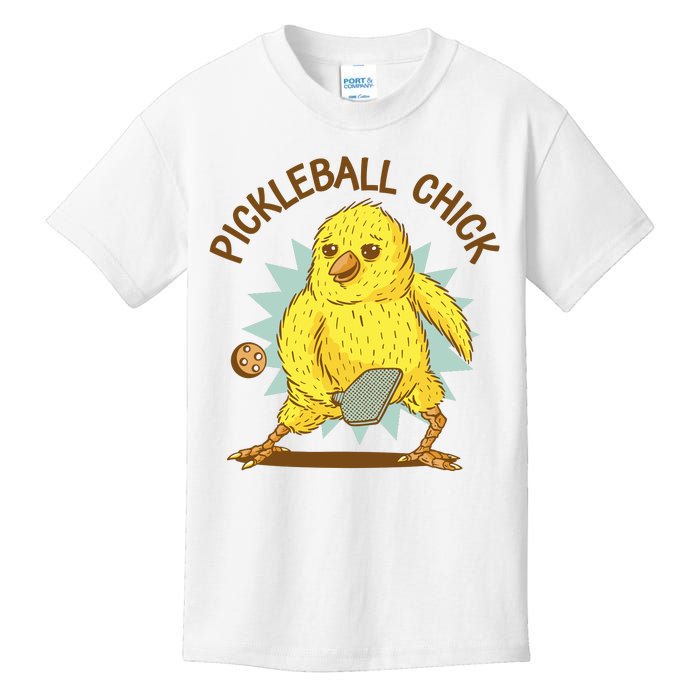 Pickleball Chick Cute Sport Kids T-Shirt