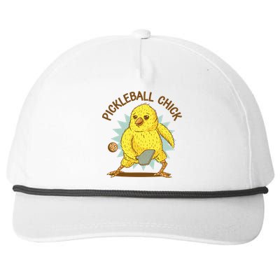 Pickleball Chick Cute Sport Snapback Five-Panel Rope Hat