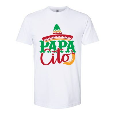 Papa Cito Colorful Mexican Sunhat Gift Softstyle® CVC T-Shirt