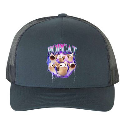 Popcat Cute Cat Popcat Funny Meme Coin For Cat Lover Yupoong Adult 5-Panel Trucker Hat