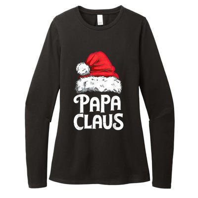 Papa Claus Christmas Dad Santa Family Matching Pajamas Xmas Womens CVC Long Sleeve Shirt